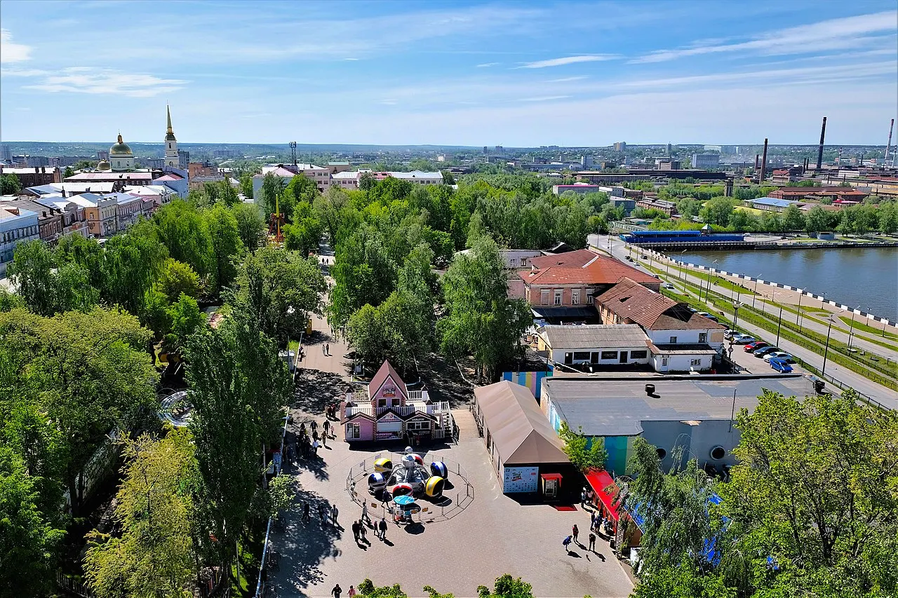 Gorky Summer Garden, Izhevsk, Udmurtiya Republic, Russia