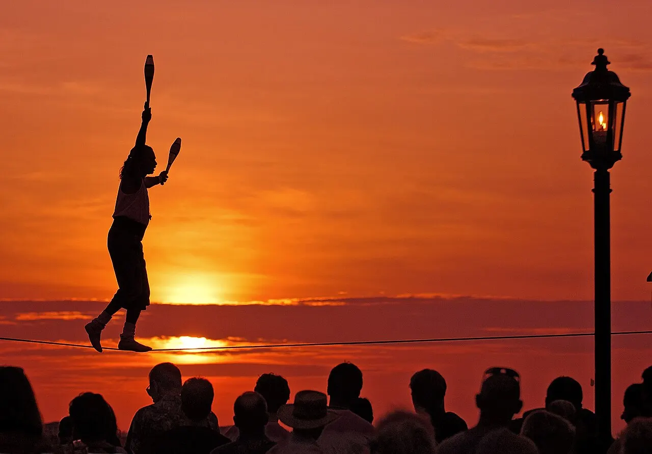 Mallory Square and the sunset celebration, Key West, Florida, United States