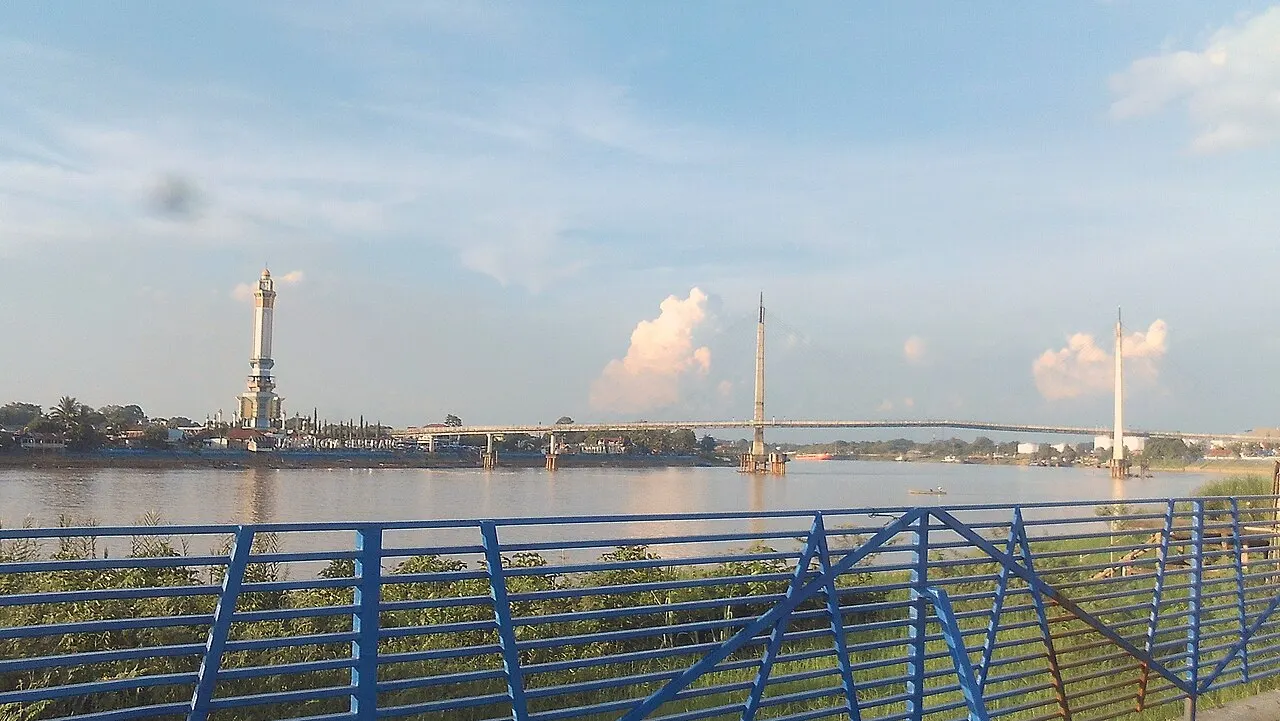 Gentala Arasy Bridge, Jambi City, Jambi, Indonesia