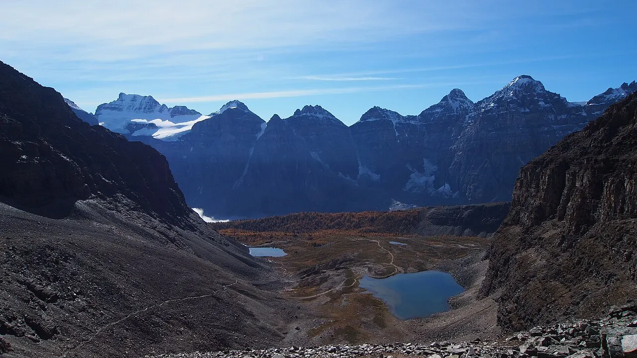 Larch Valley and Sentinel Pass, Lake Louise, Alberta, Canada