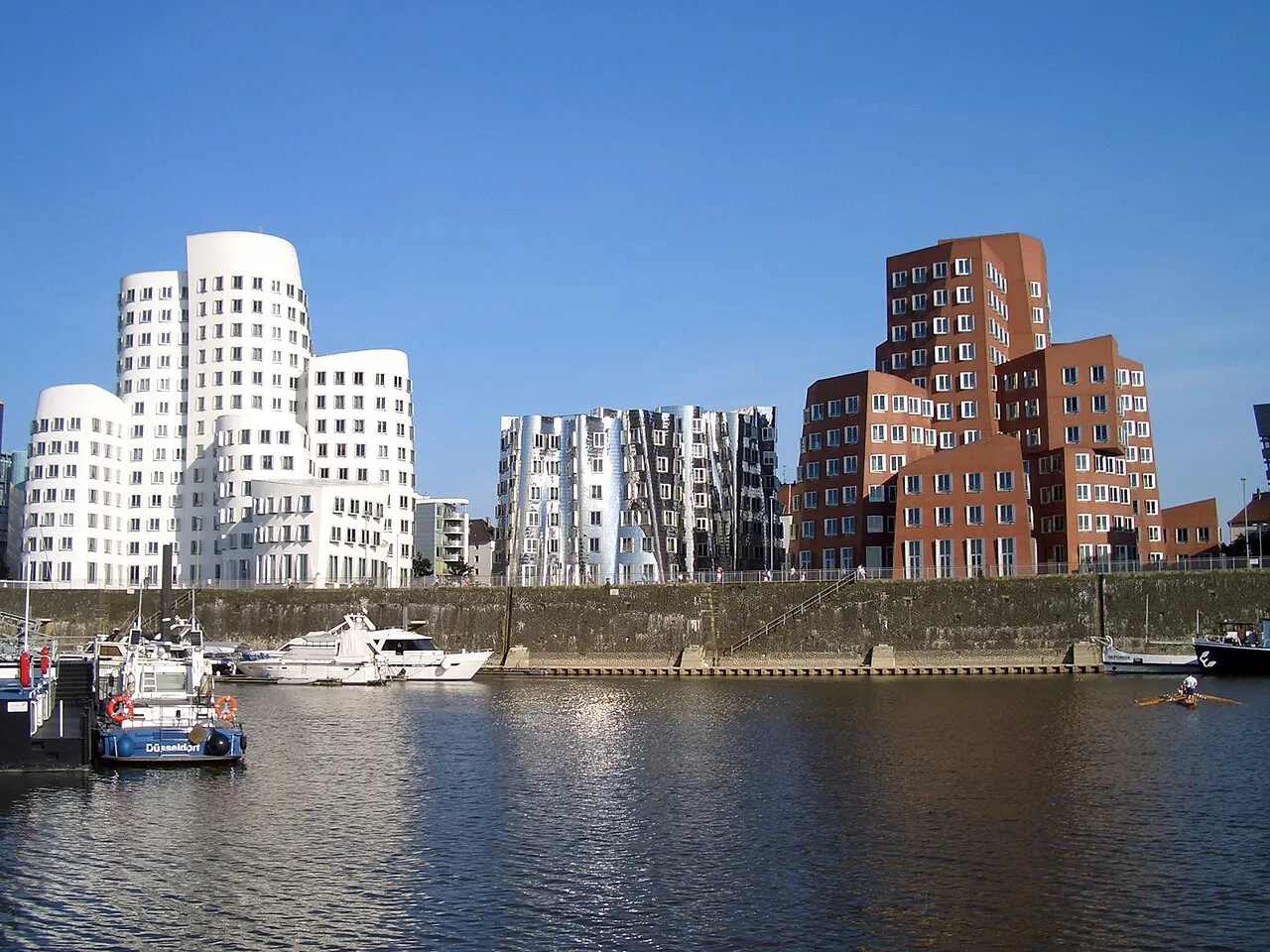 Neuer Zollhof, Düsseldorf, North Rhine-Westphalia, Germany