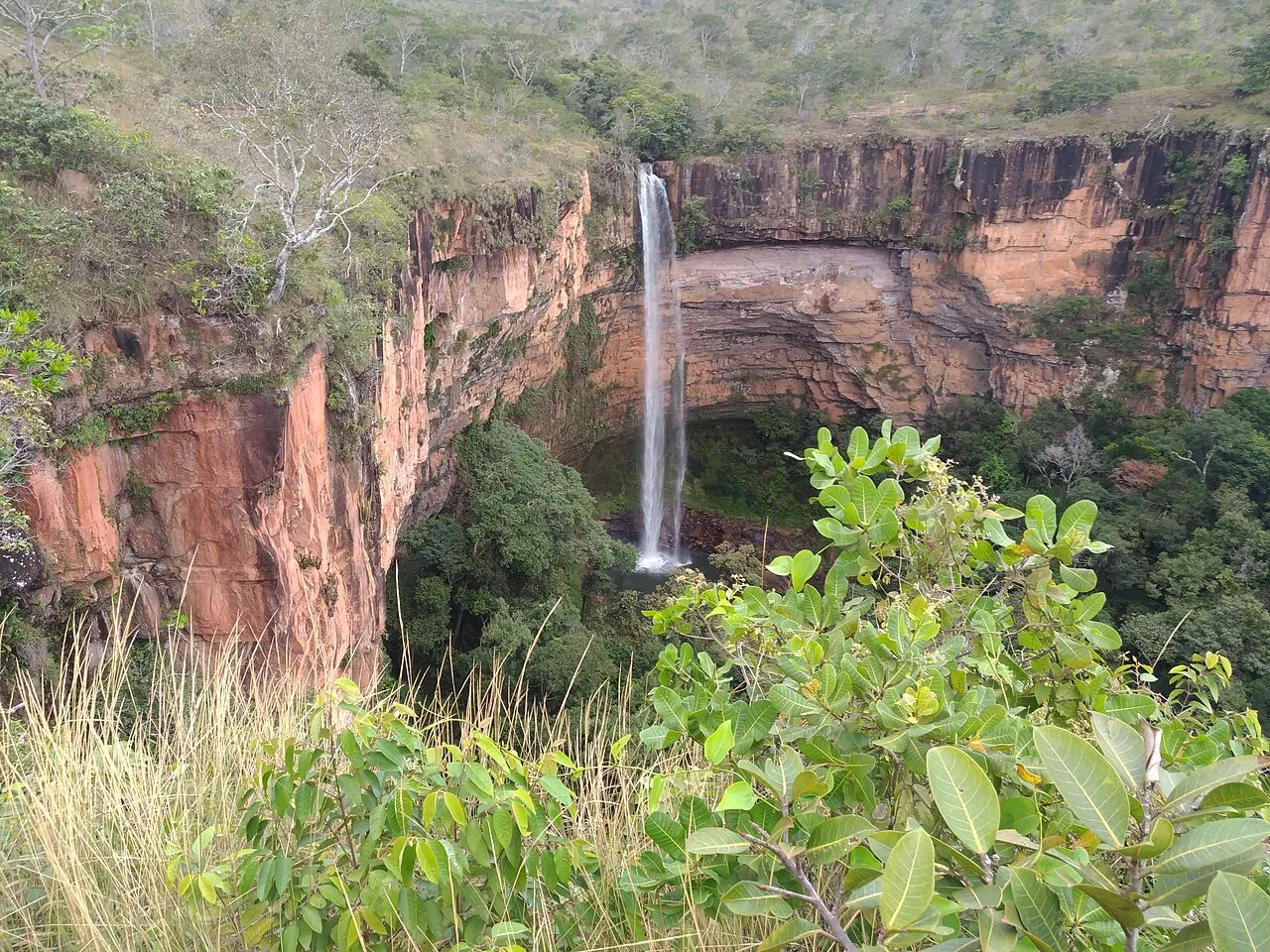 Véu de Noiva Waterfall, Cuiabá, Mato Grosso, Brazil