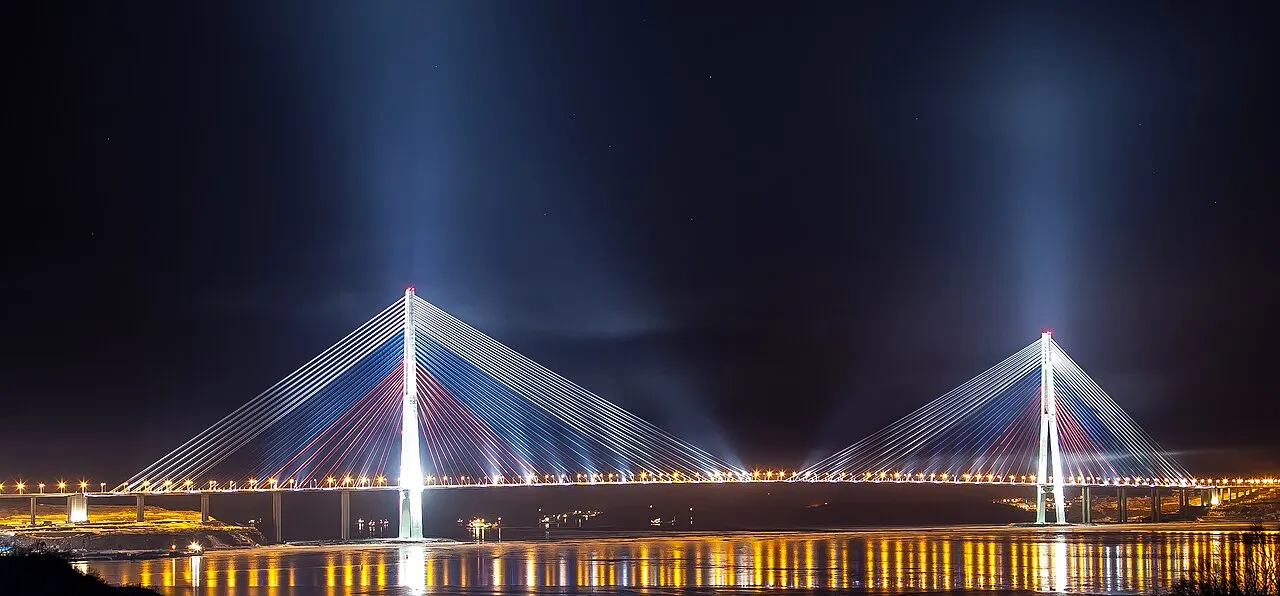 Russky Bridge, Vladivostok, Primorye, Russia