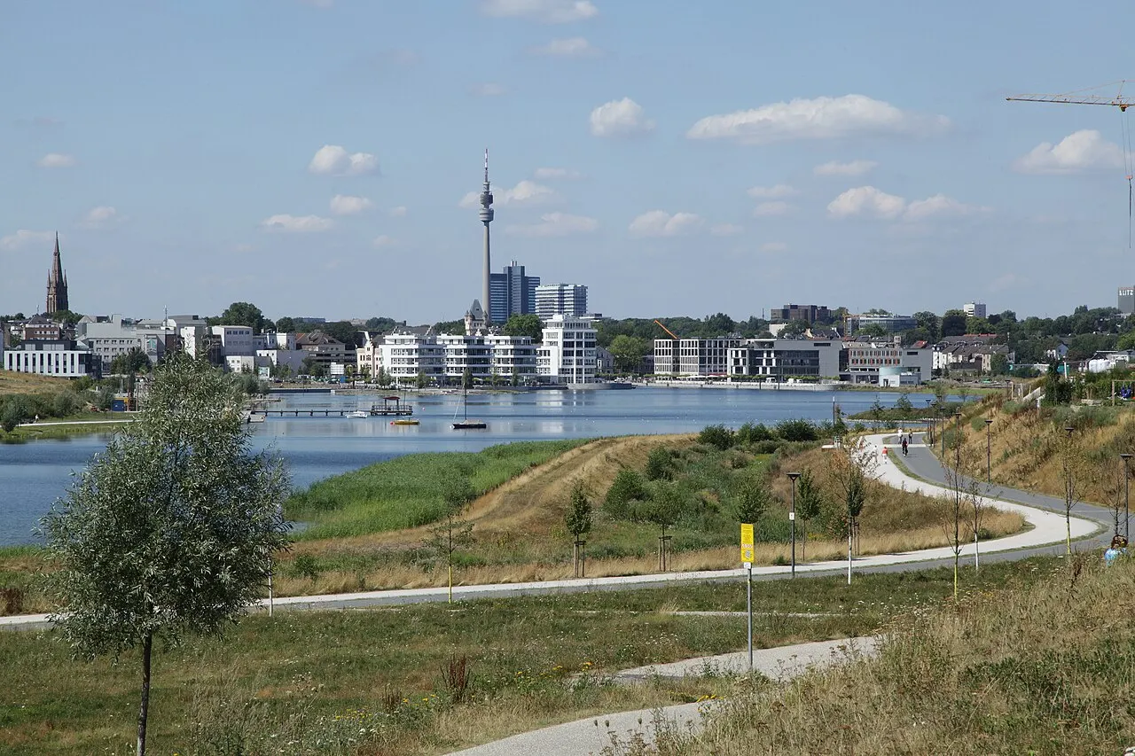 Phoenix See, Dortmund, North Rhine-Westphalia, Germany
