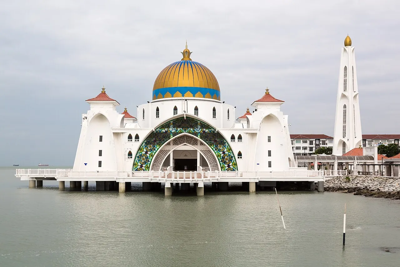 Malacca Straits Mosque, Malacca, Melaka, Malaysia