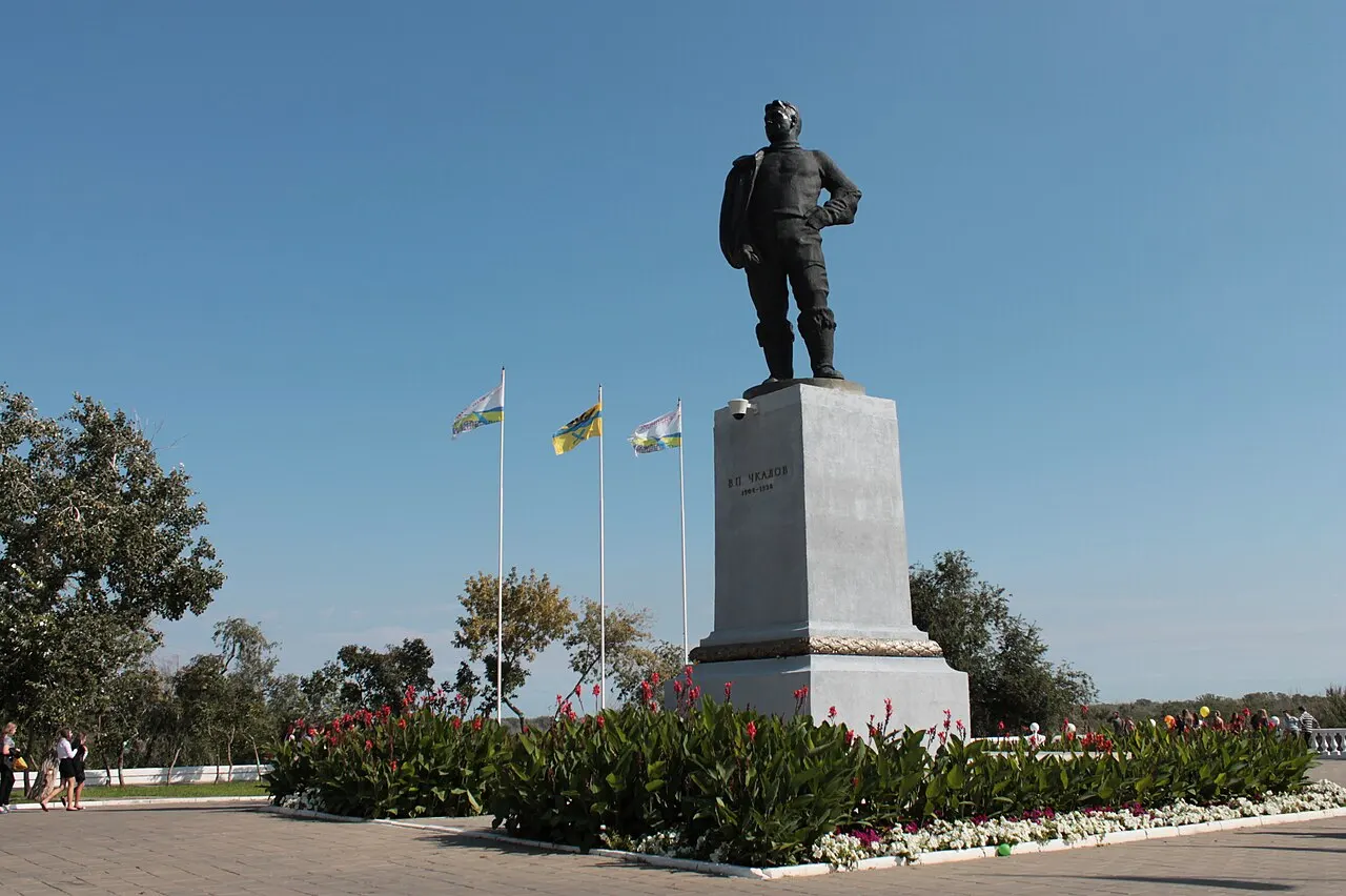 Chkalov Monument, Orenburg, Orenburg Oblast, Russia