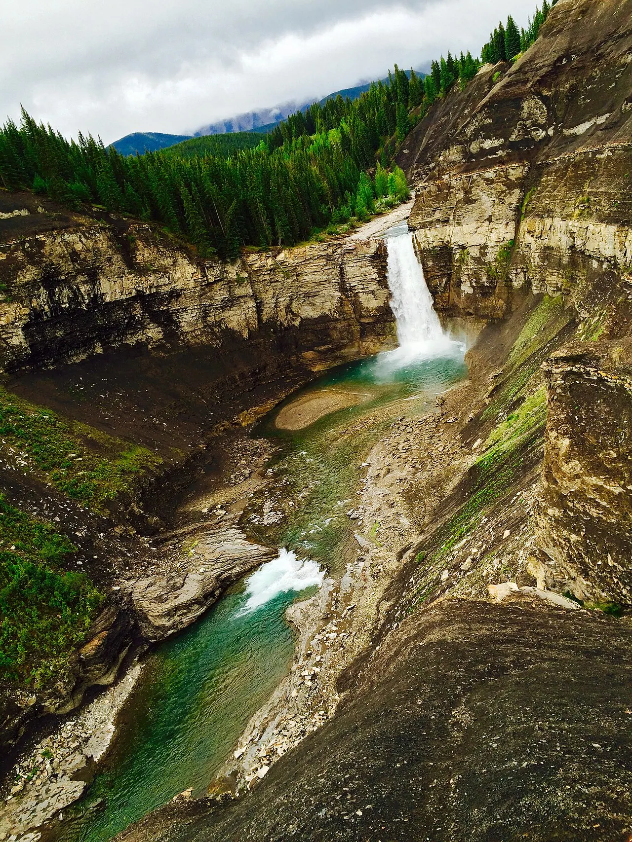 Ram Falls, Abraham Lake, Alberta, Canada