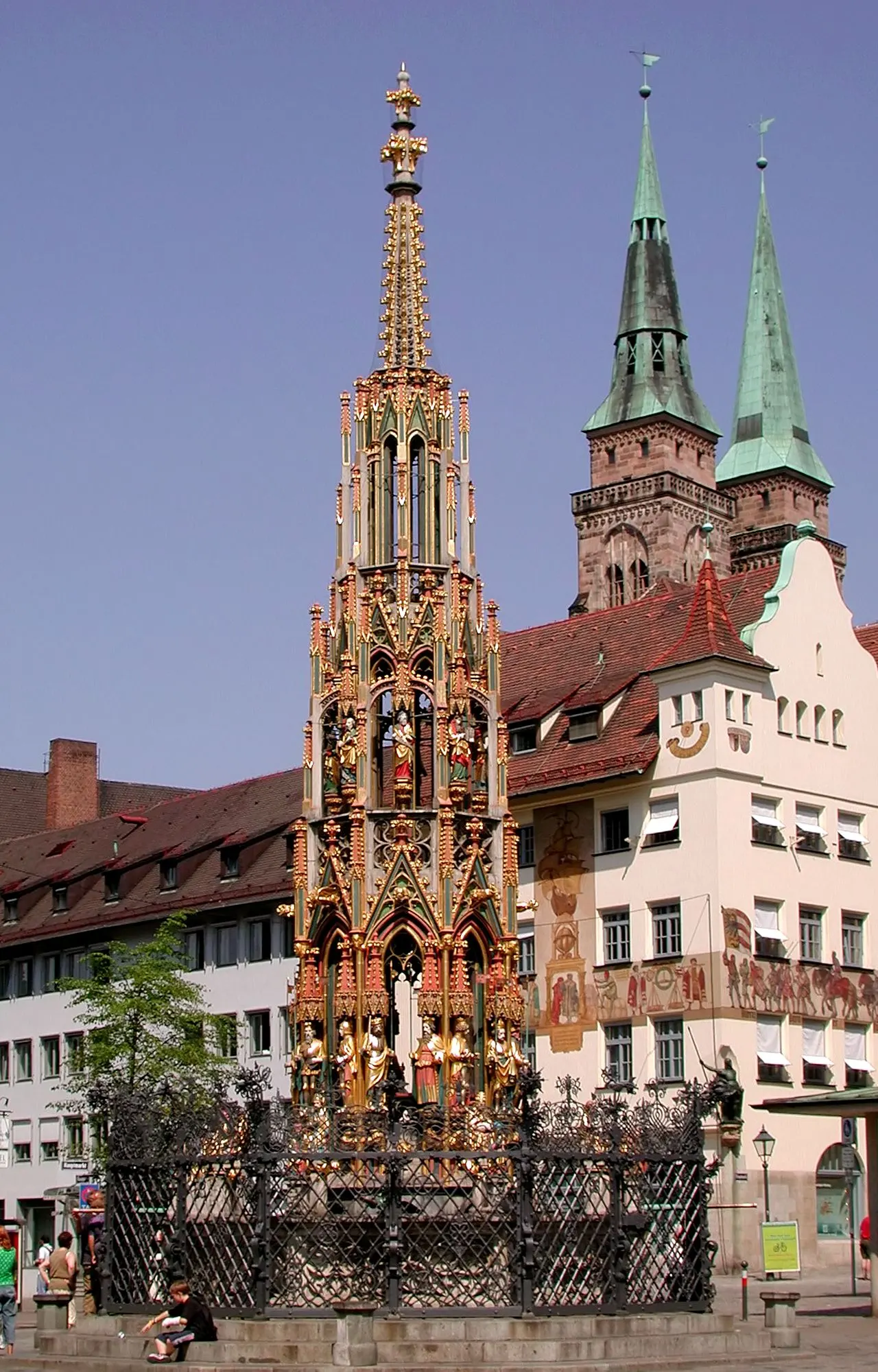 Schöner Brunnen, Nuremberg, Bavaria, Germany