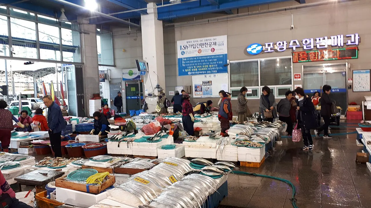 Jukdo Market, Pohang, Gyeongsangbuk-do, South Korea