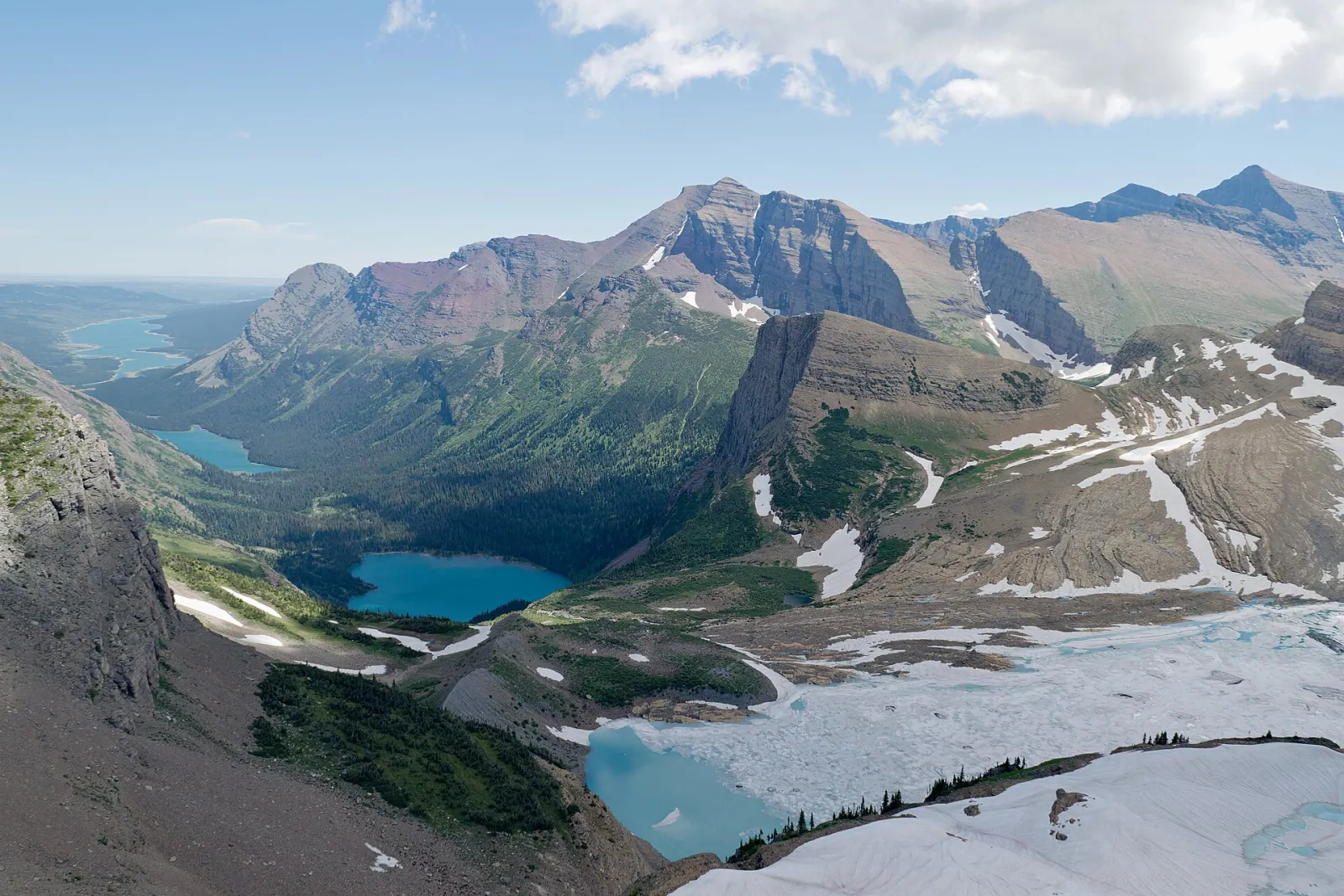 Swiftcurrent Lake and Iceberg Lake, Glacier National Park, Montana, United States