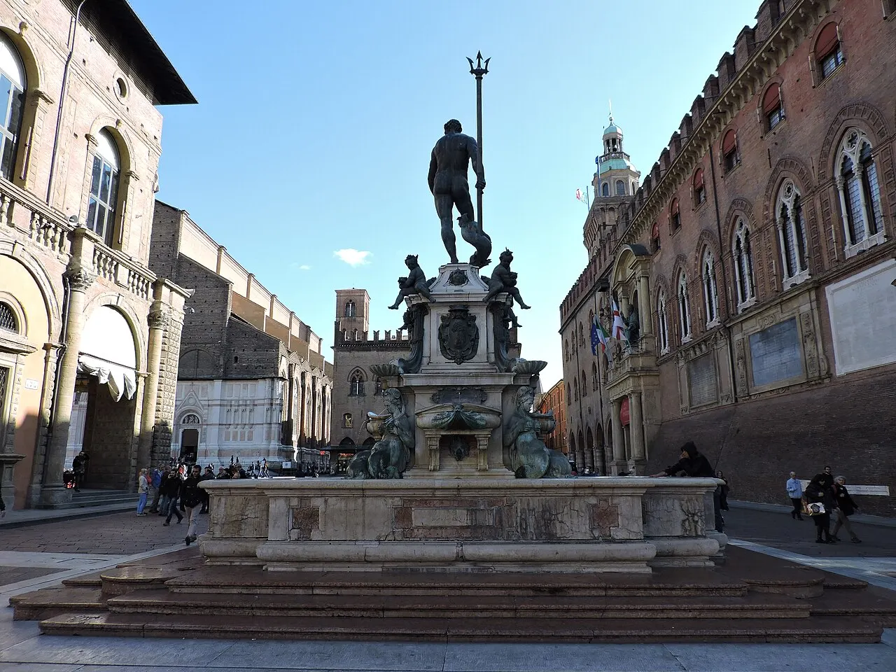 Fountain of Neptune, Bologna, Emilia-Romagna, Italy
