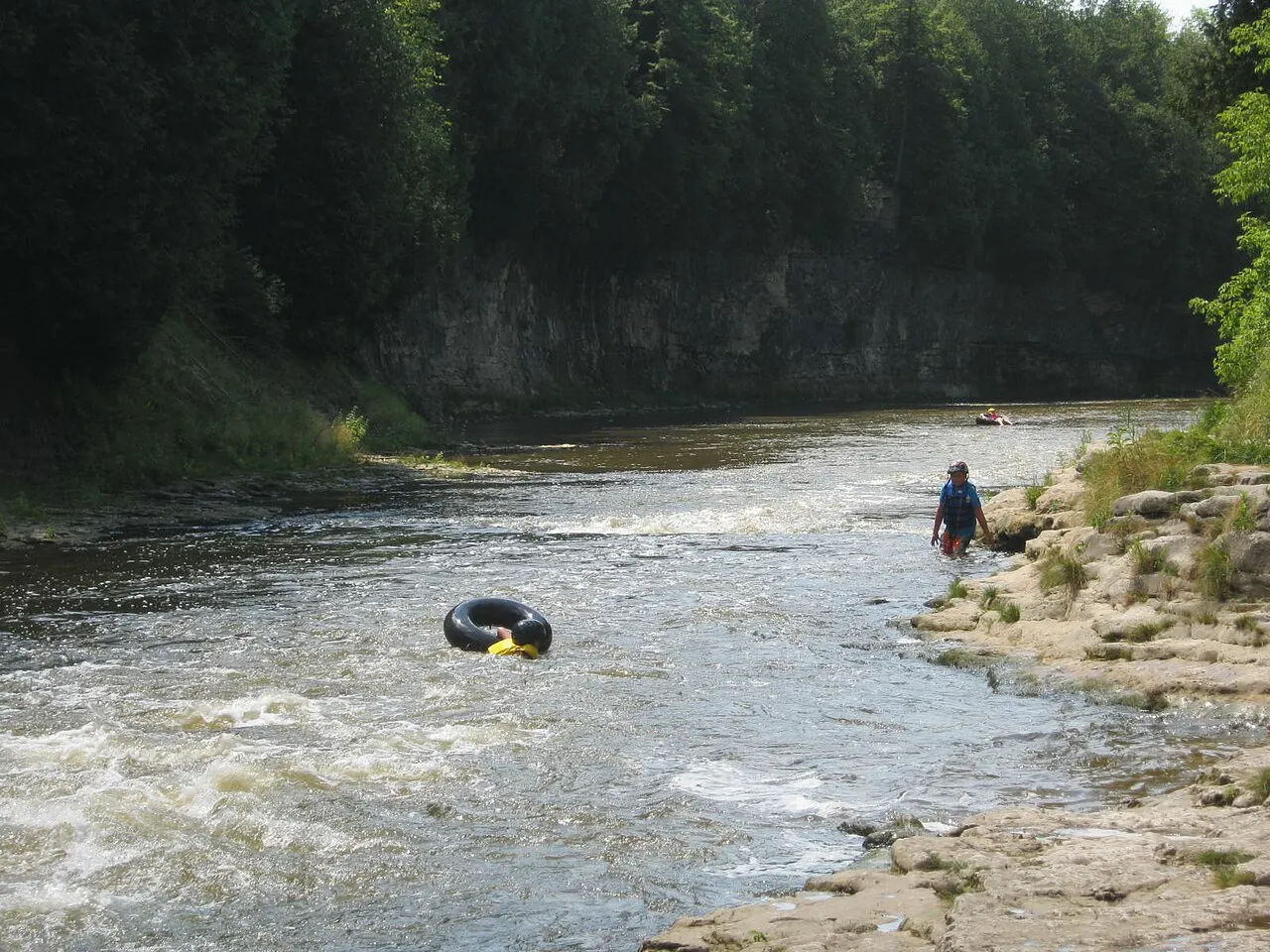 Elora Gorge tubing, Elora, Ontario, Canada