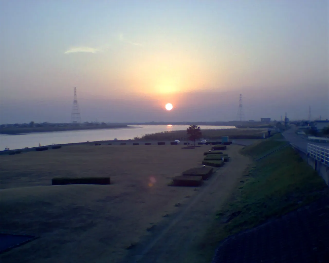Chikugo River, Kurume, Fukuoka, Japan