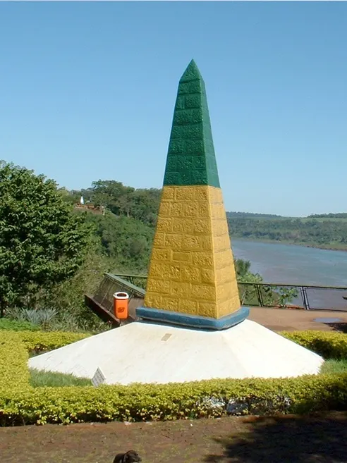 Triple Frontier Landmark, Foz do Iguaçu, Paraná, Brazil