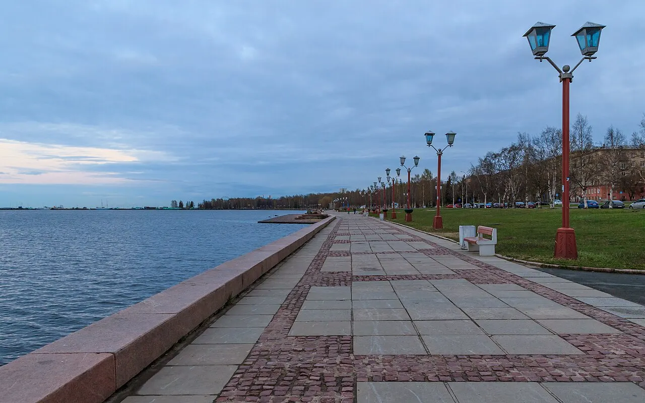 Onega Embankment, Petrozavodsk, Karelia, Russia