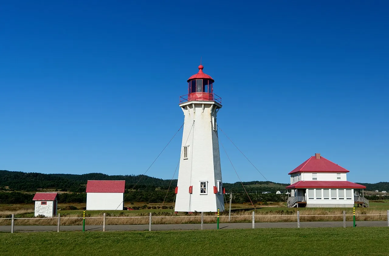 Phare de l'Anse-à-la-Cabane, Magdalen Islands, Quebec, Canada