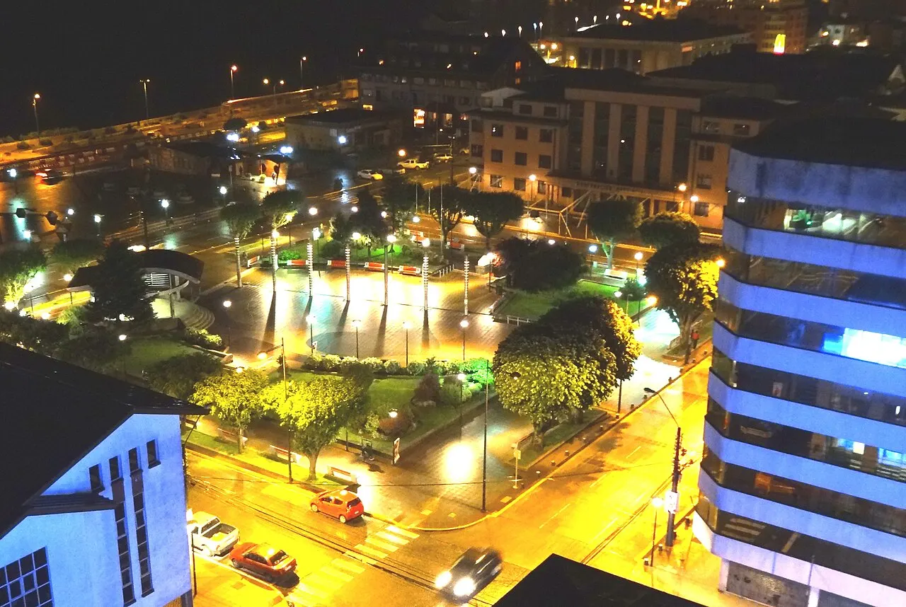 Plaza de Armas of Puerto Montt, Puerto Montt, Los Lagos Region, Chile