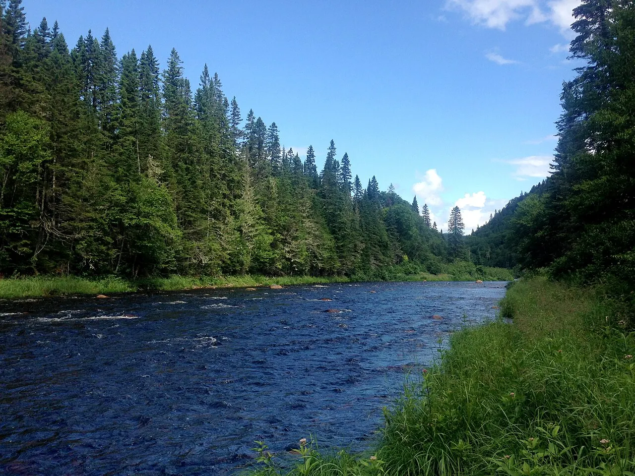 Rivière Sautauriski, Jacques-Cartier National Park, Quebec, Canada