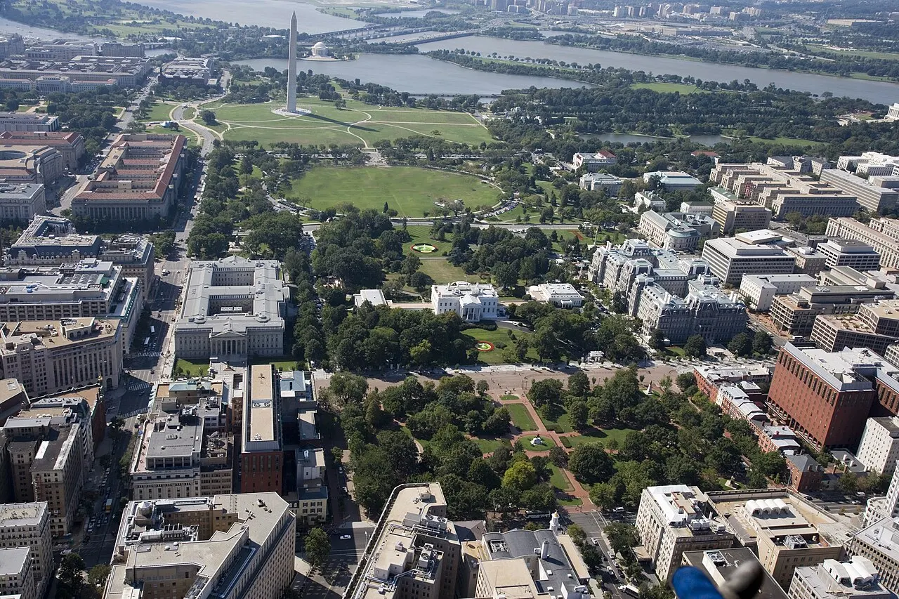 White House and Lafayette Square, Washington, D.C., District of Columbia, United States