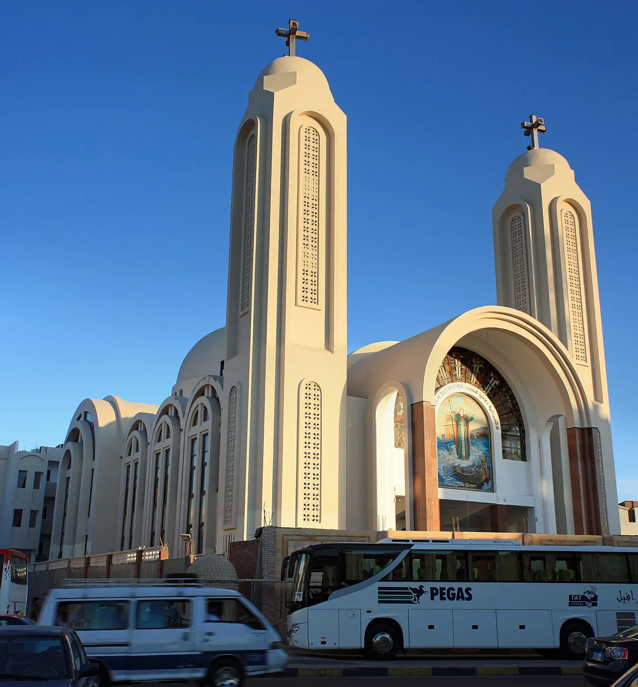 Saint Shenouda Coptic Orthodox Cathedral, Hurghada, Red Sea, Egypt
