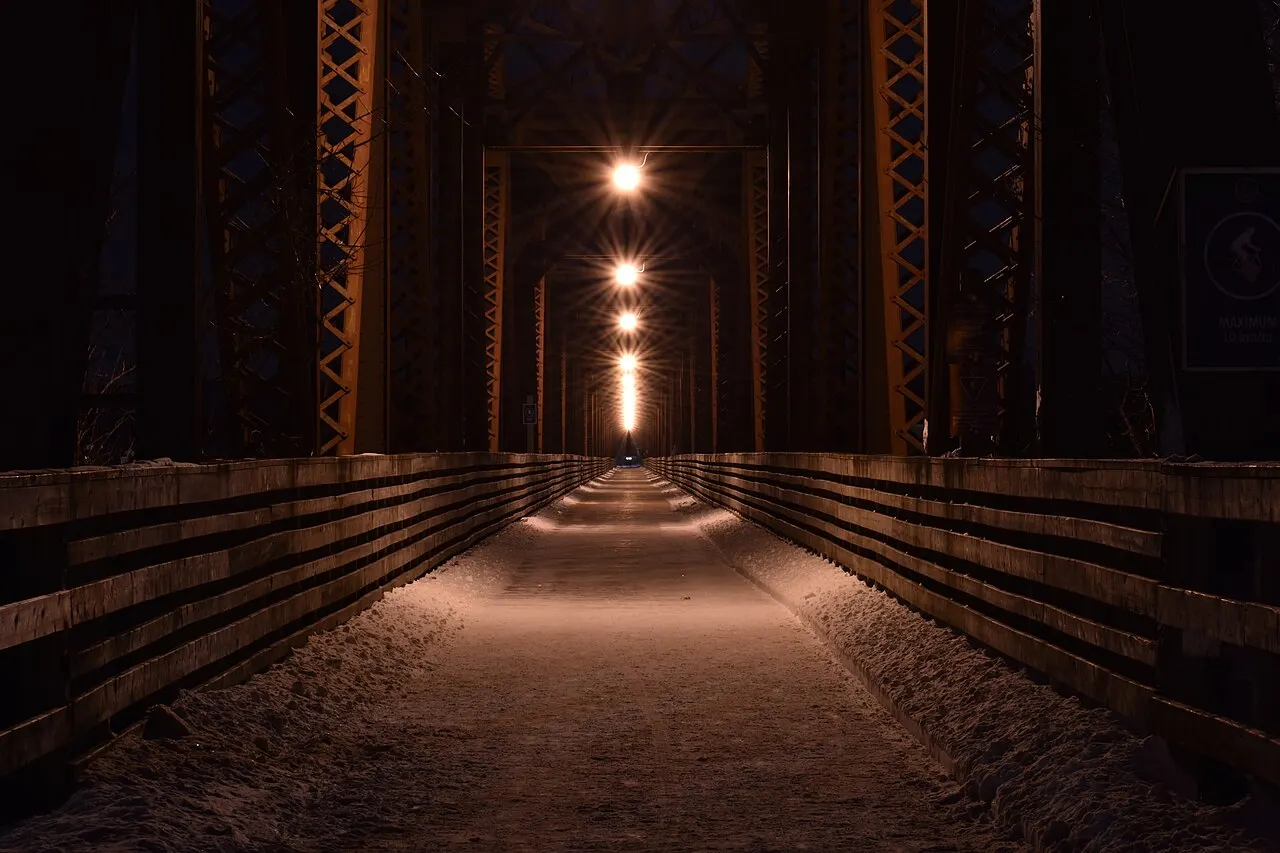 Bill Thorpe Walking Bridge, Fredericton, New Brunswick, Canada