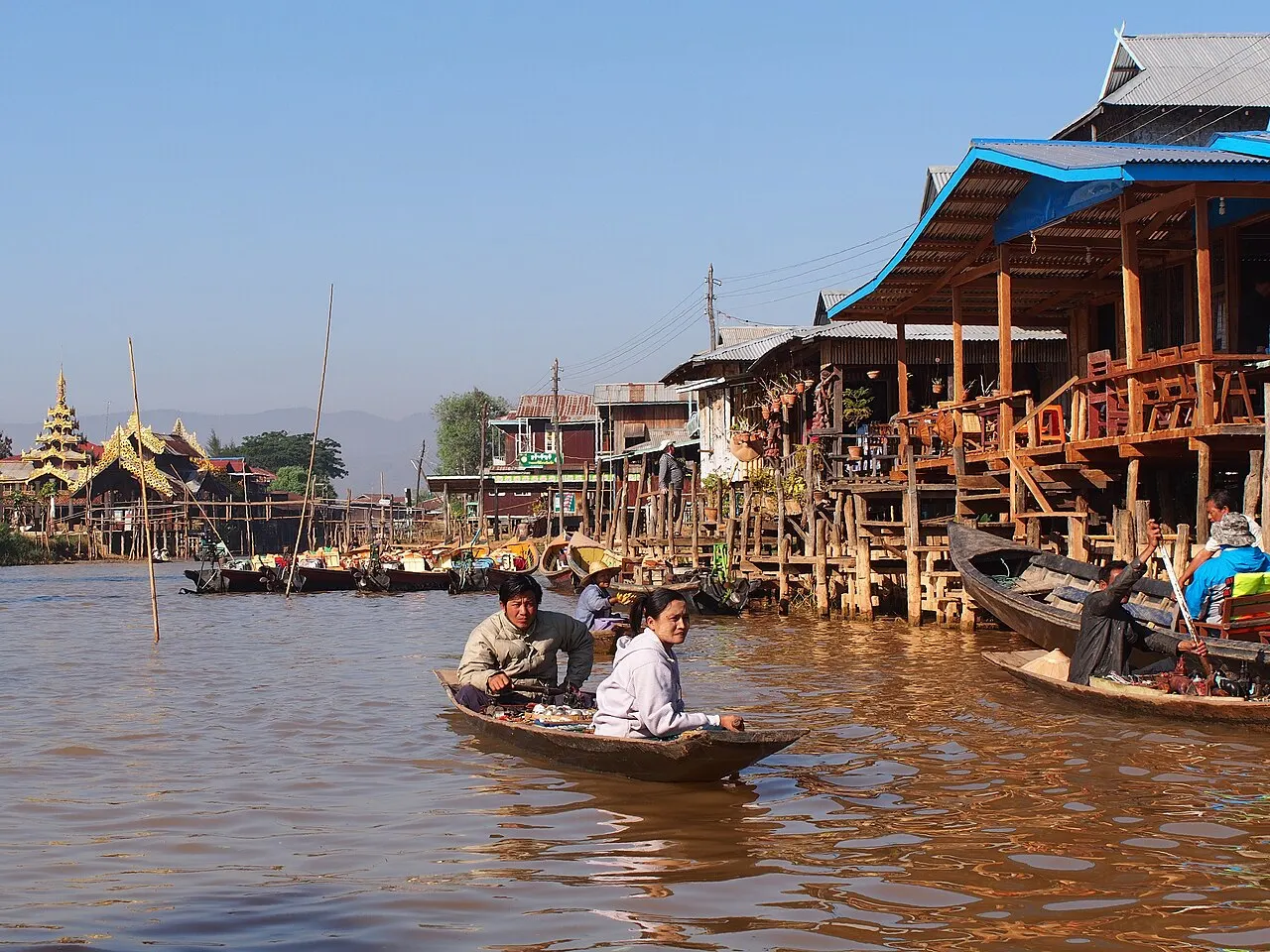 Ywama Floating Market, Nyaungshwe, Shan State, Myanmar