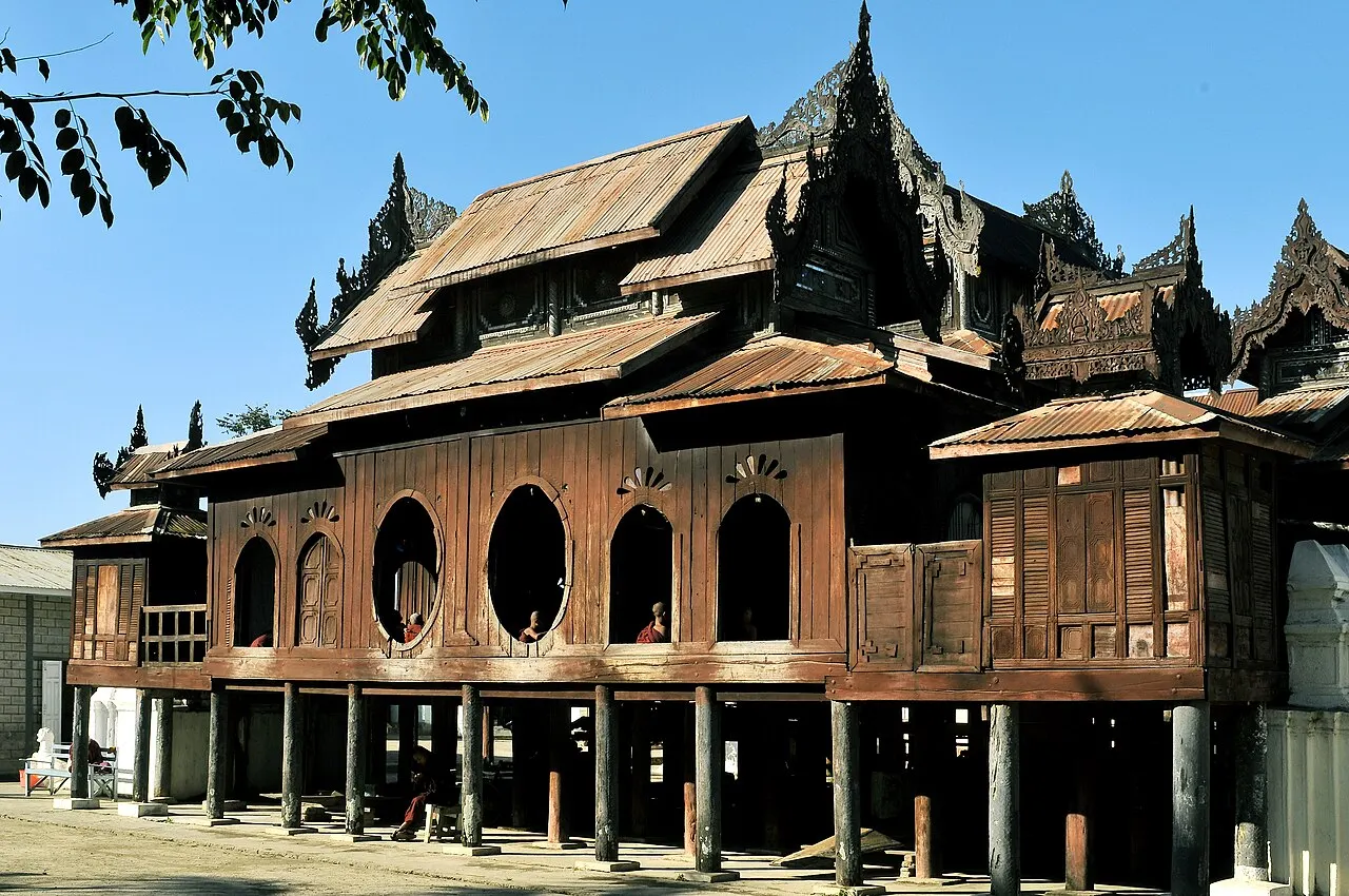 Shwe Yan Pyay Monastery, Nyaungshwe, Shan State, Myanmar