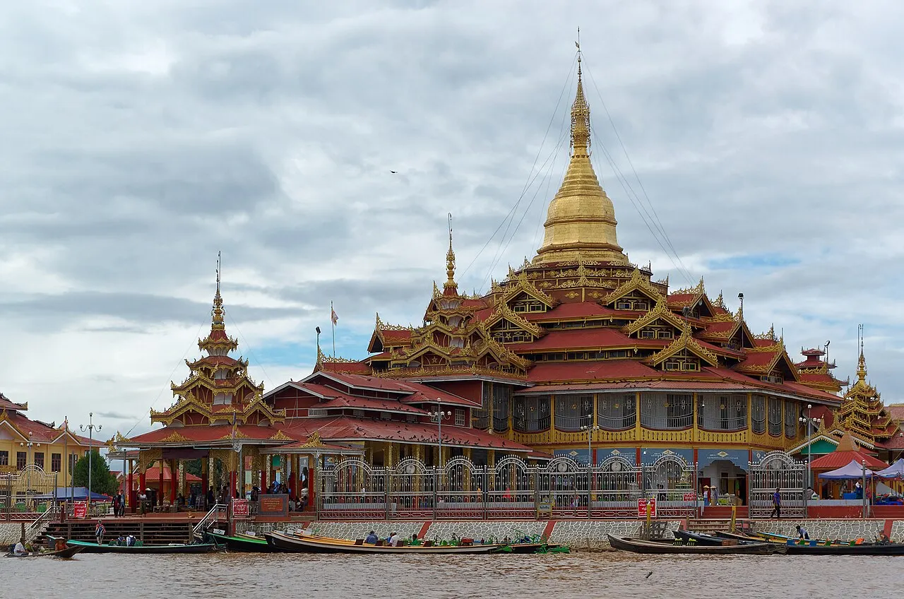 Phaung Daw U Pagoda, Nyaungshwe, Shan State, Myanmar