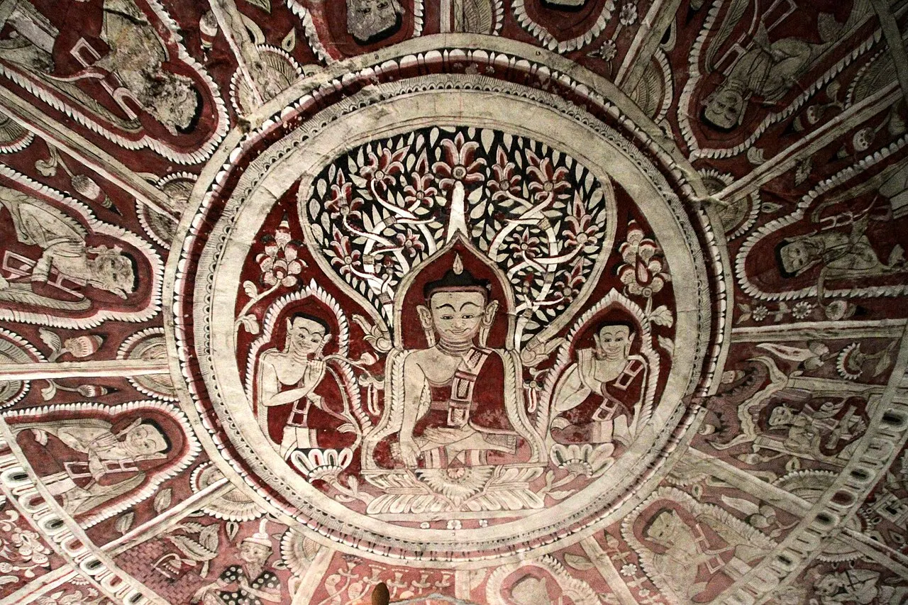 Phowintaung Murals, Monywa, Sagaing Region, Myanmar