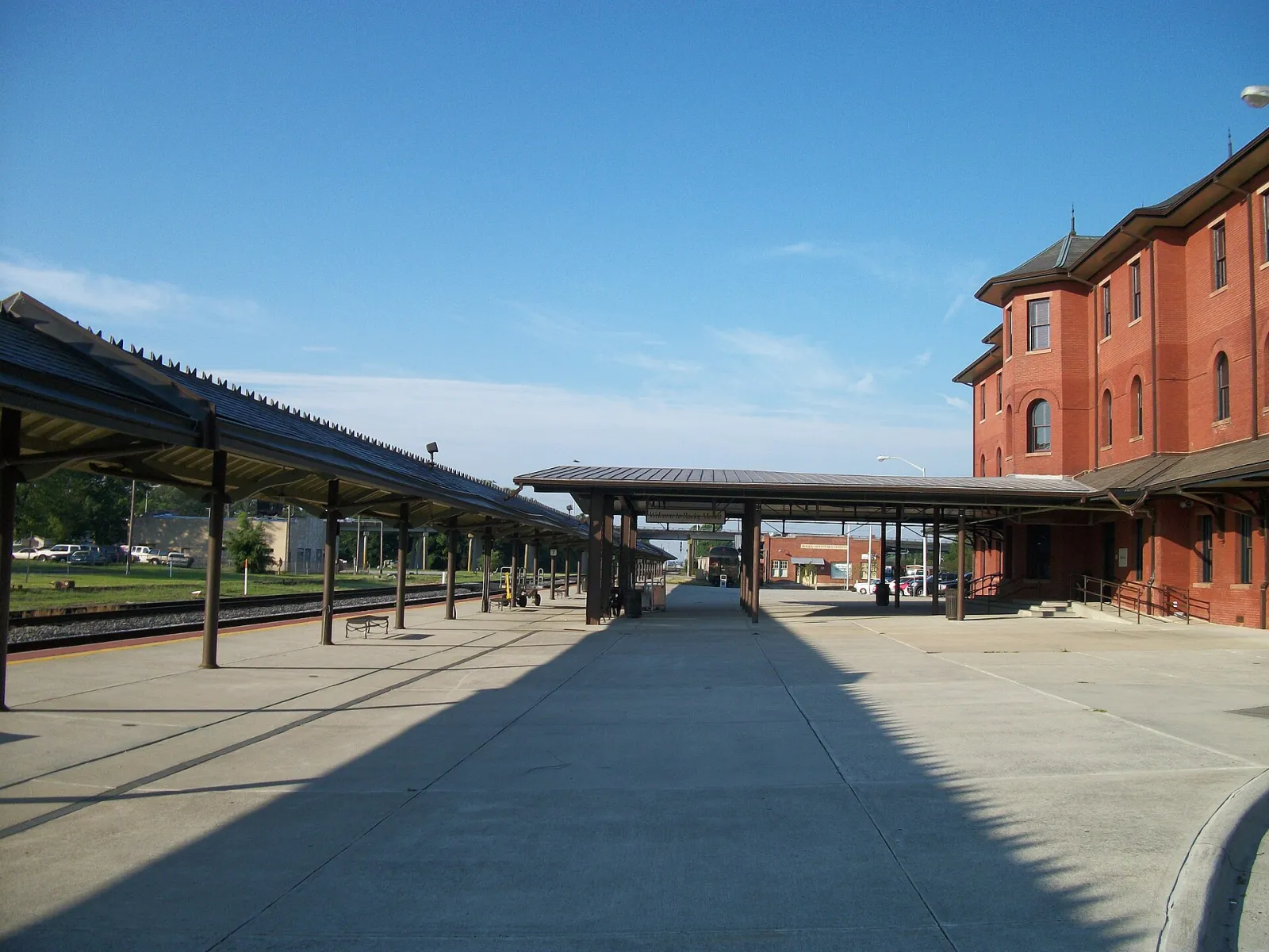 Rocky Mount Amtrak ACL Station; Trackside Canopies, North Carolina