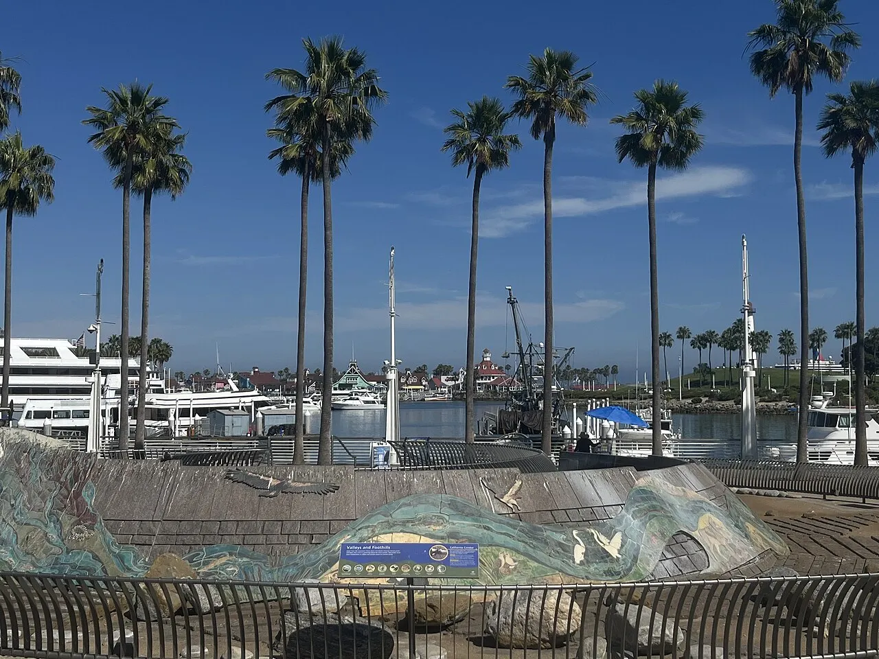 Shoreline Village and Rainbow Harbor, Long Beach, California, United States