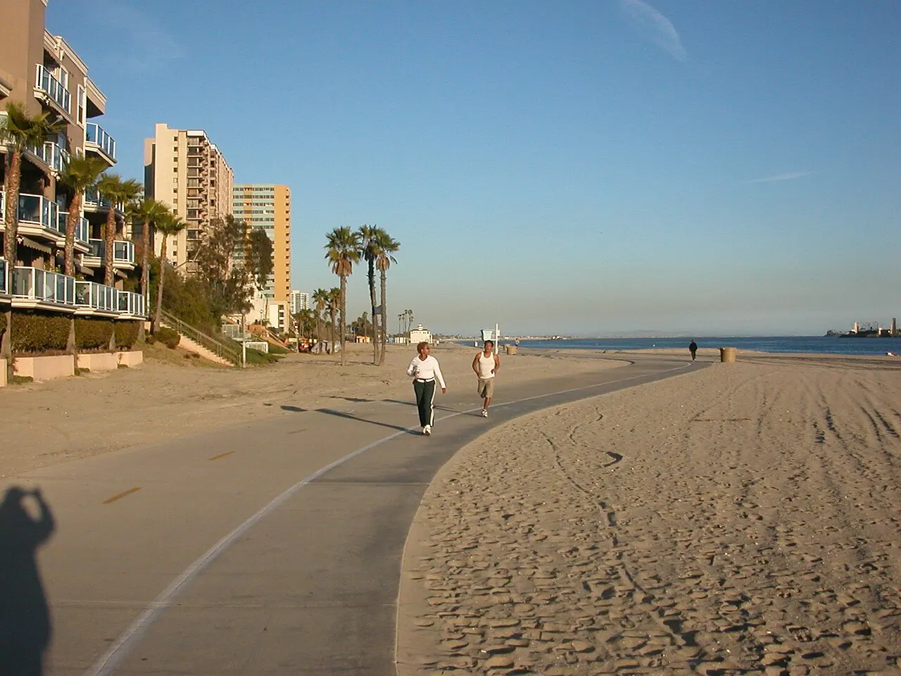 Long Beach Beach and Bike Path, Long Beach, California, United States