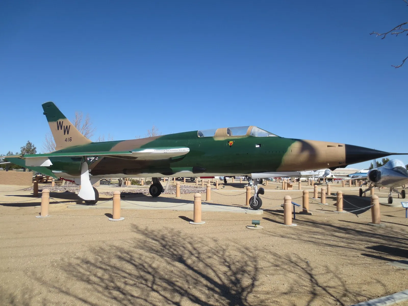 F 105 Thunderchief at Joe Davie Heritage Airpark, Palmdale, California