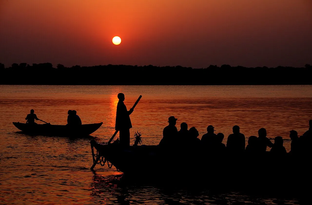 Ganges sunrise boat ride at Varanasi, Varanasi, India