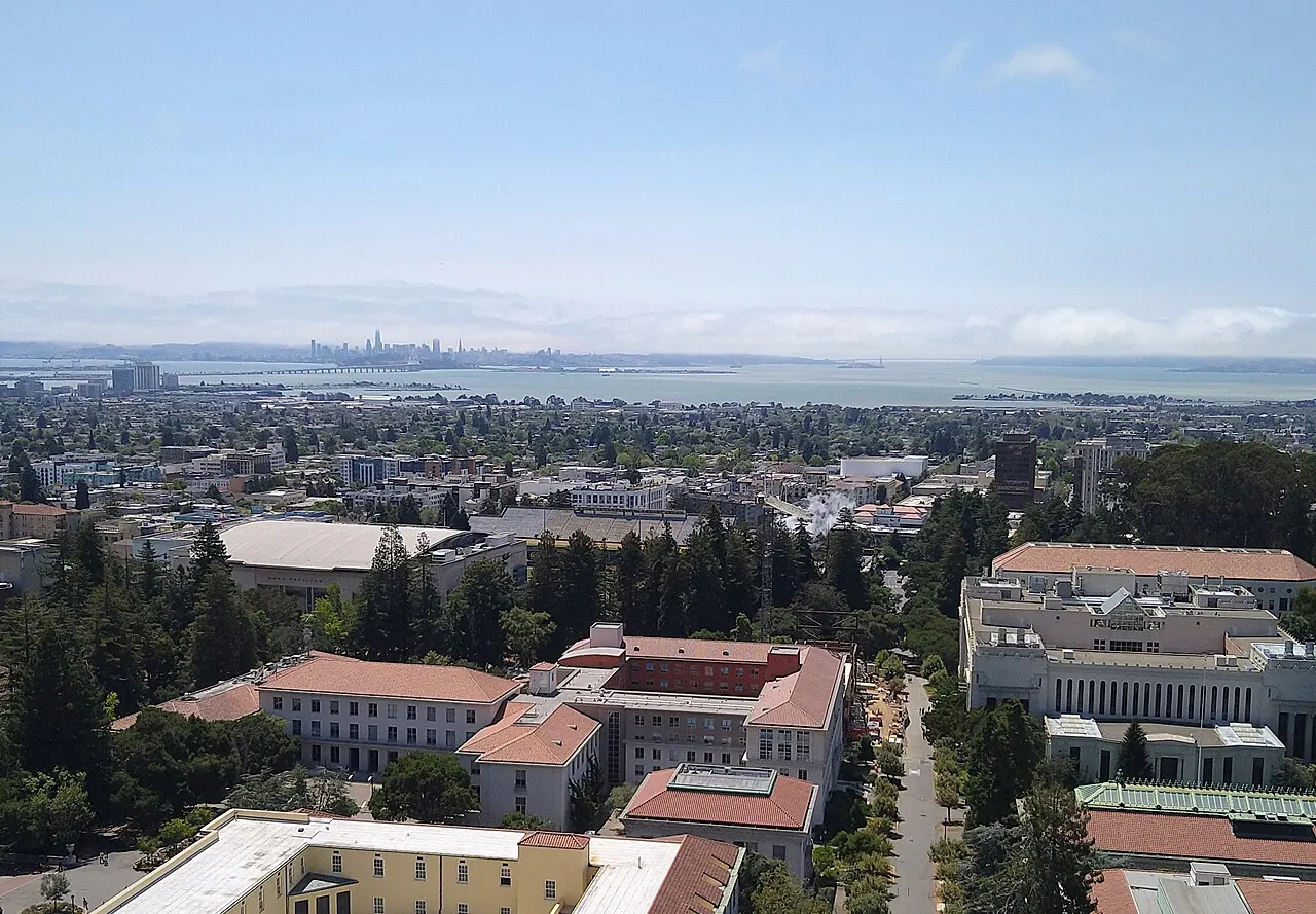 UC Berkeley and Sather Tower, Berkeley, California, United States