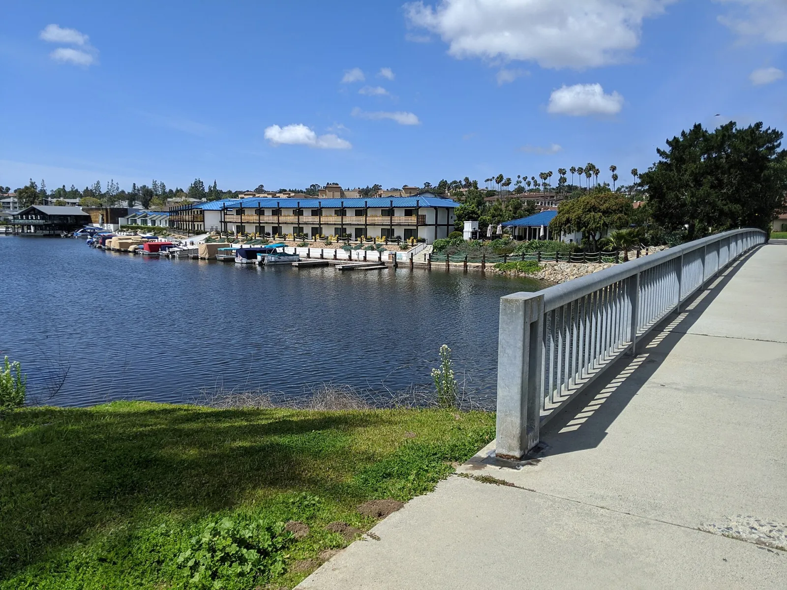 Lake View from Bridge, San Marcos, California