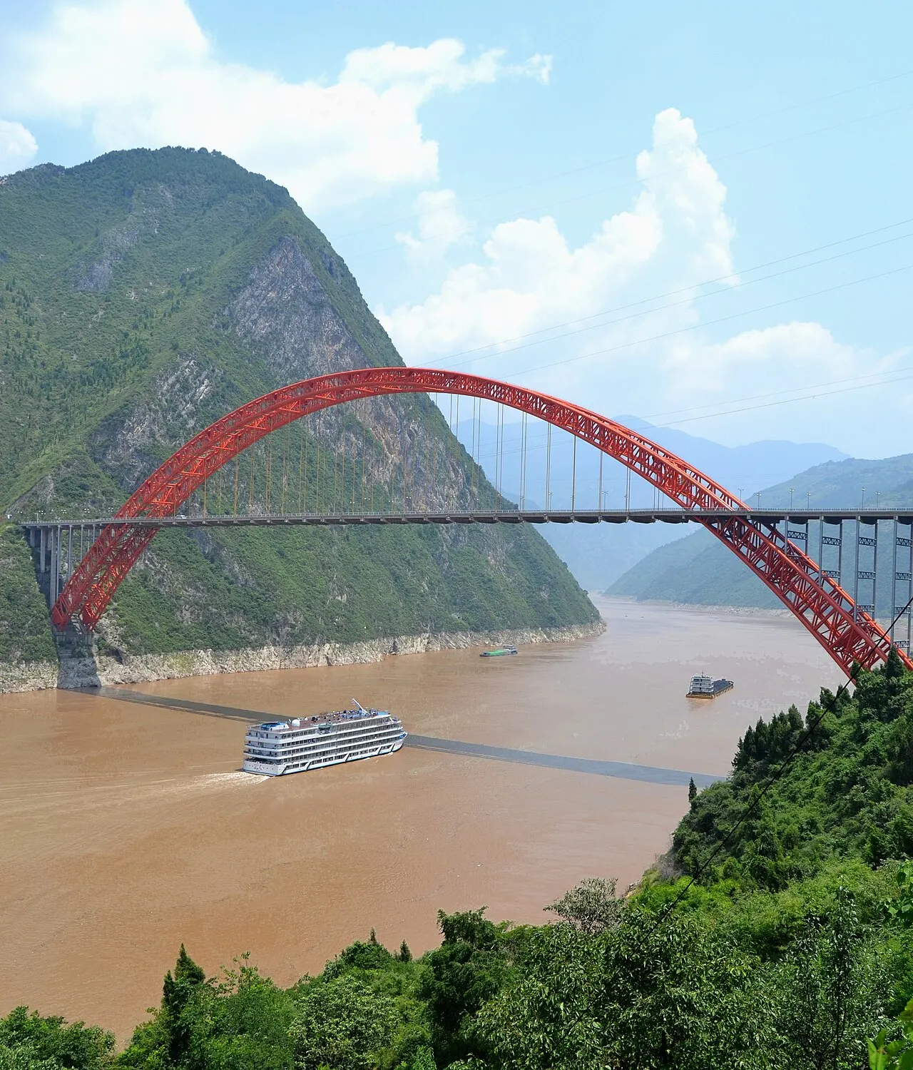 Wushan Yangtze River Bridge, Wushan, Chongqing, China