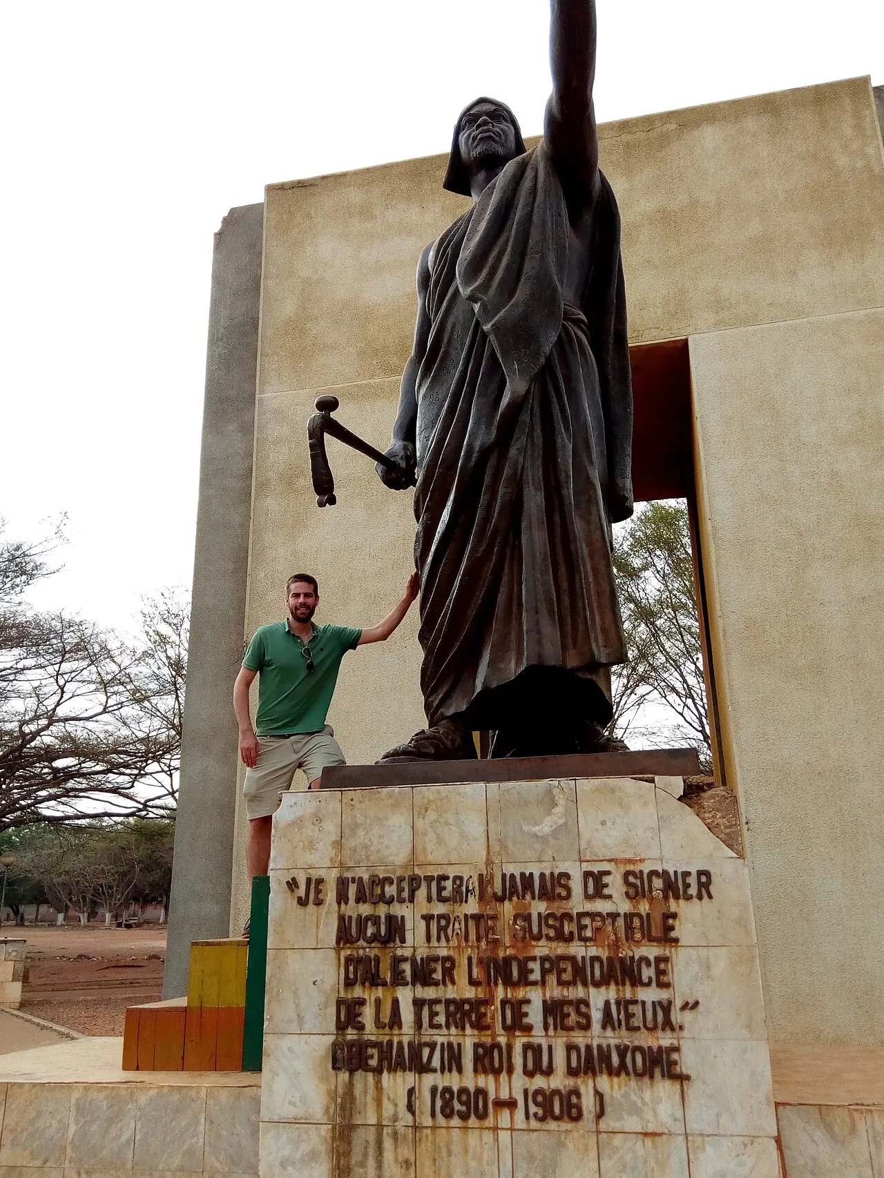 Statue of King Béhanzin at Place Goho, Abomey, Zou, Benin