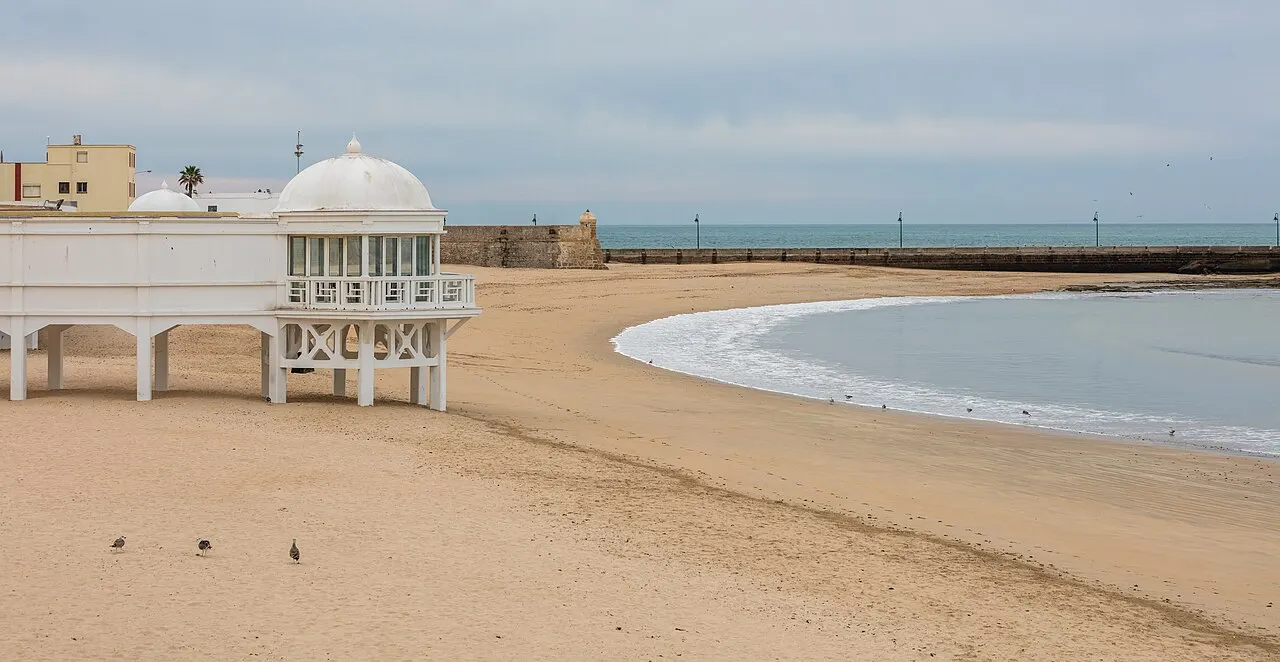 La Caleta Beach, Cadiz, Andalusia, Spain