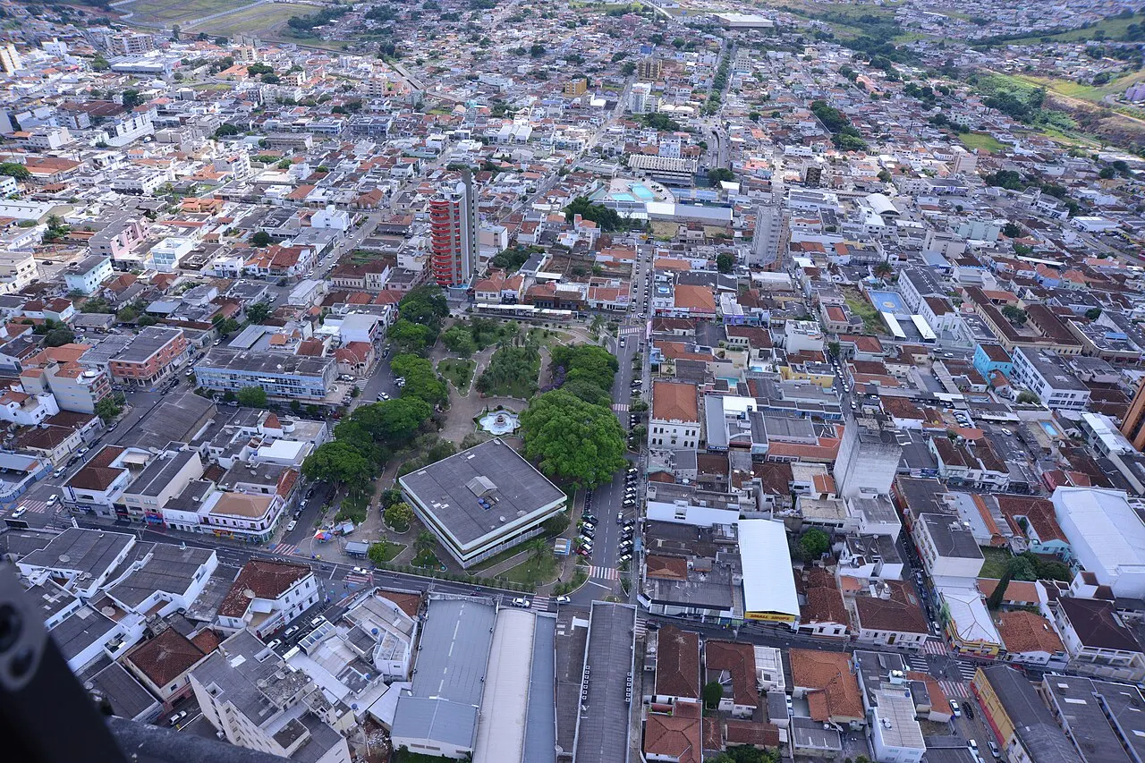 Praça do Rosário and Casa da Cultura, Passos, Minas Gerais, Brazil