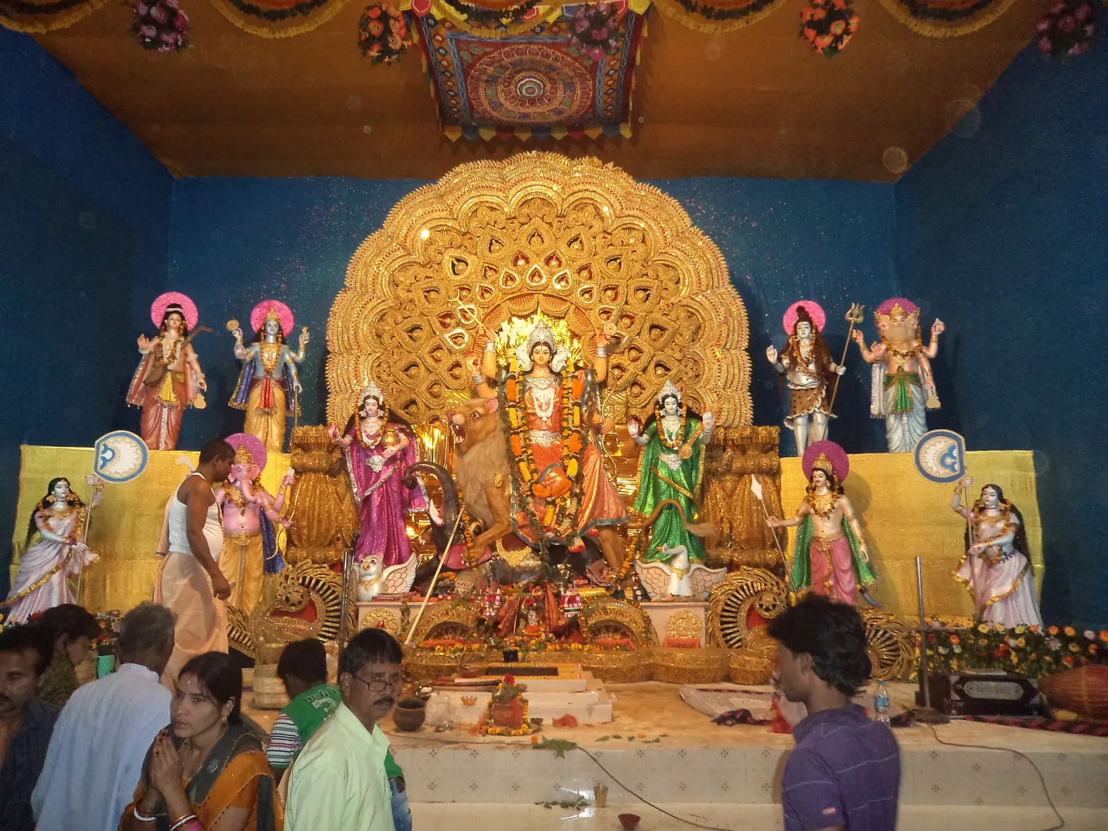Idol of Maa Jagadhatri 2012, Baripāda, Odisha, India
