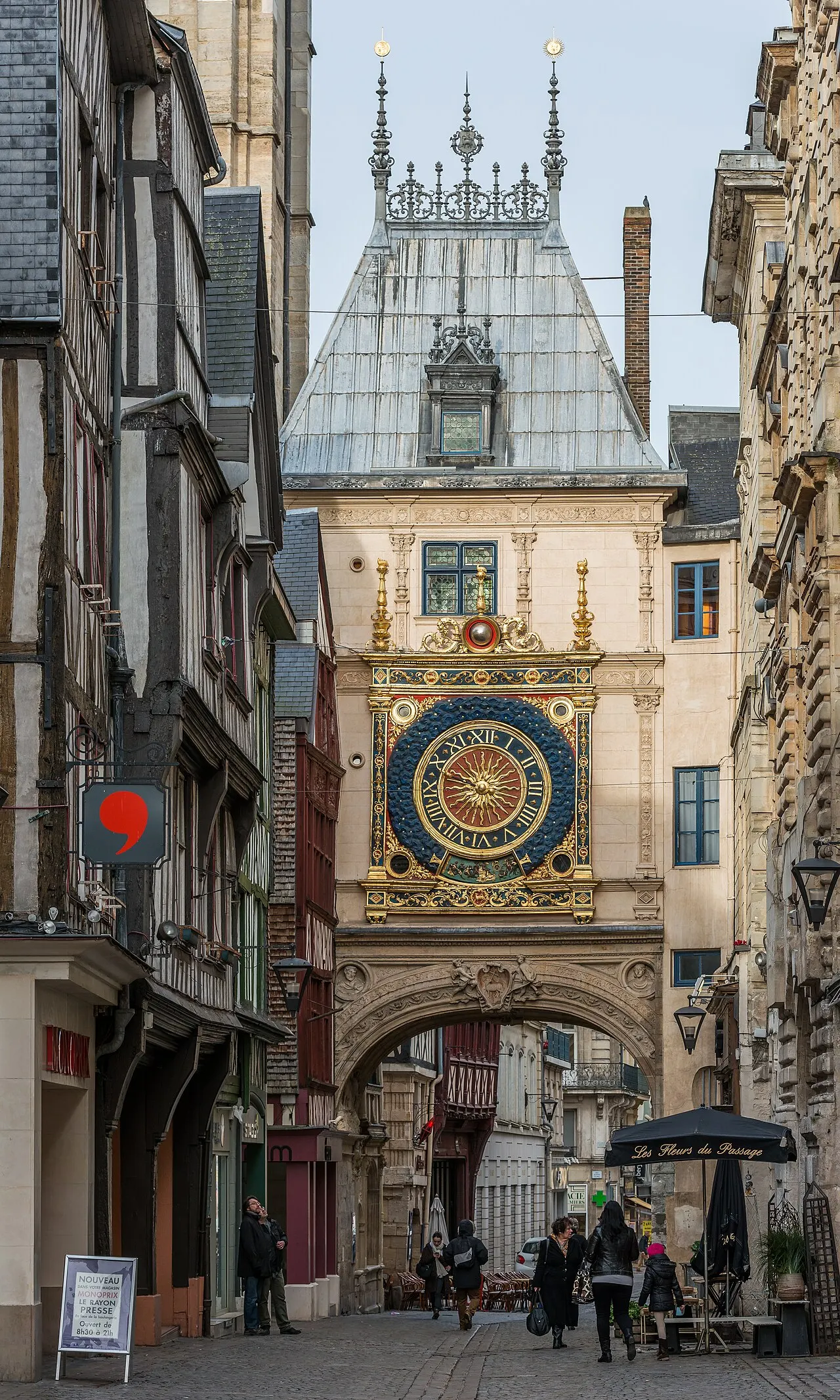 Gros-Horloge, Rouen, Normandy, France