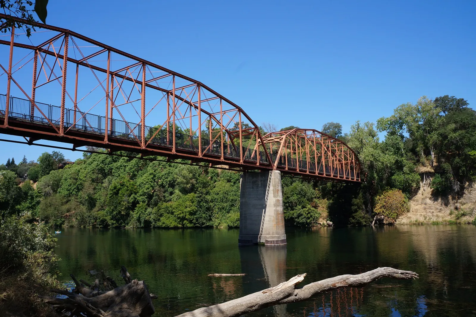 Fair Oaks Bridge Below, Rancho Cordova, California