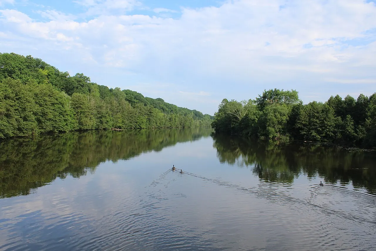 Huron River and Gallup Park, Ann Arbor, Michigan, United States