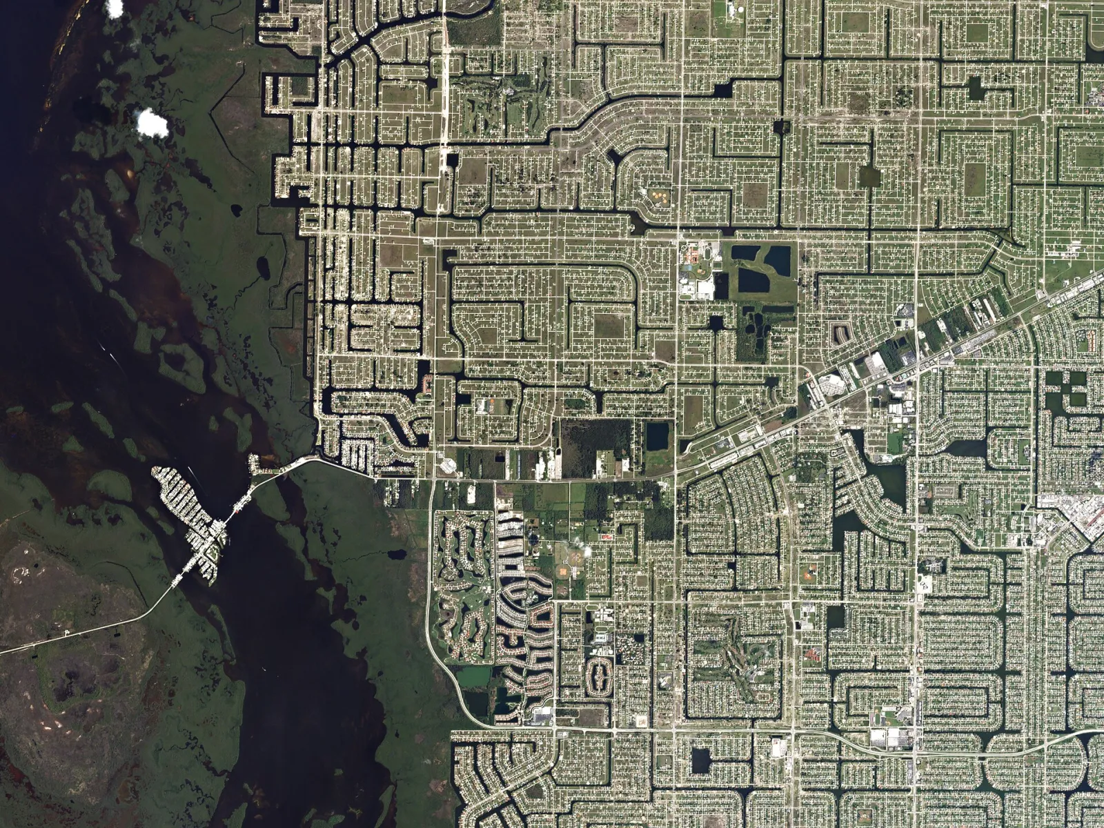Cape Coral, Florida by Planet Labs, Cape Coral, Florida, United States
