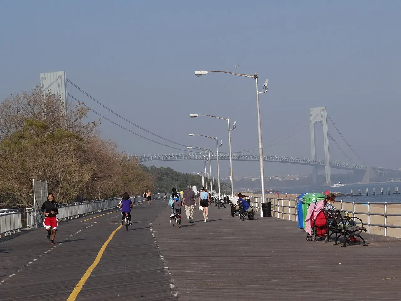 South Beach and the FDR Boardwalk, Staten Island, New York, United States