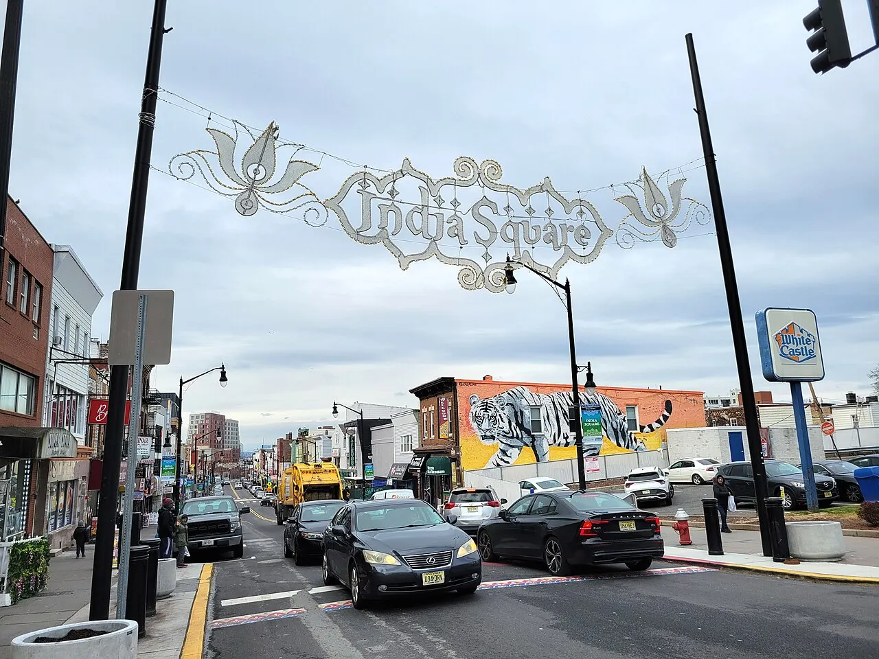 Newark Avenue and India Square, Jersey City, New Jersey, United States