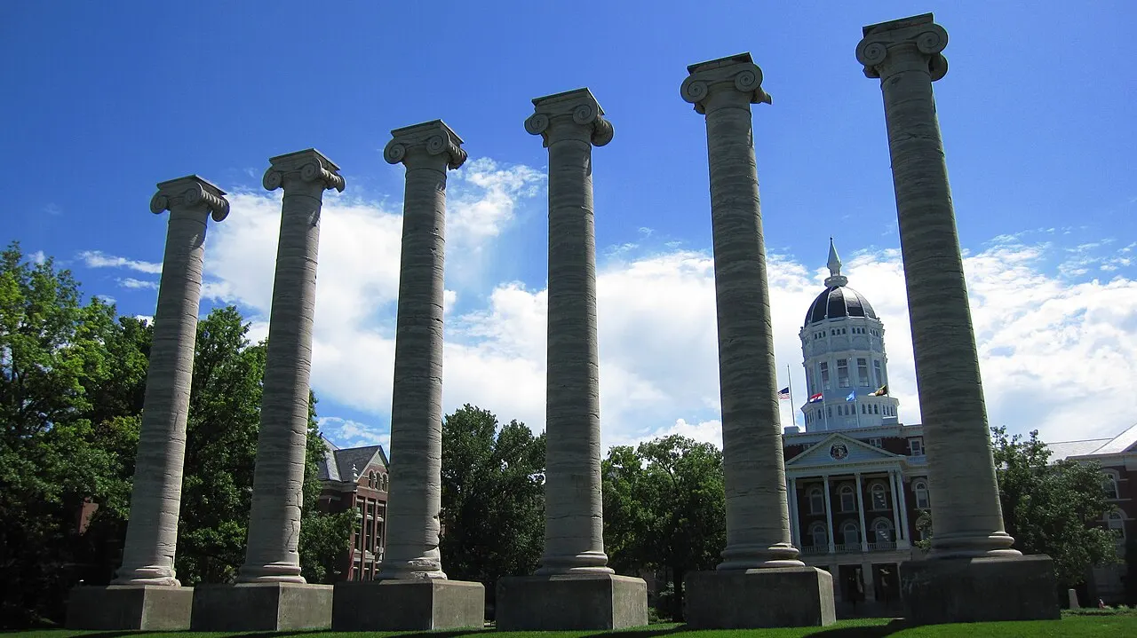 University of Missouri and the Columns, Columbia, Missouri, United States