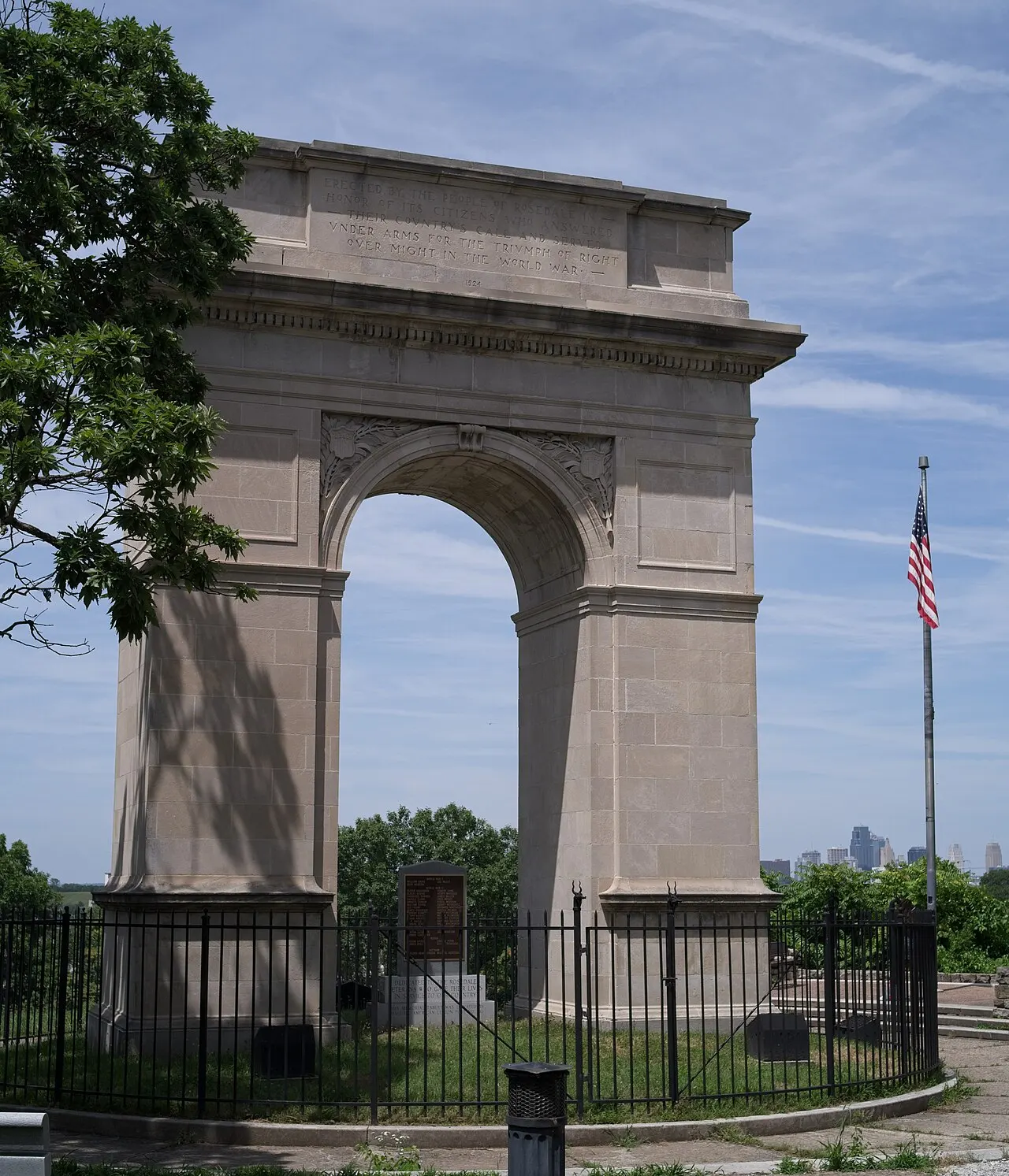 Rosedale Memorial Arch, Kansas City, Kansas, United States