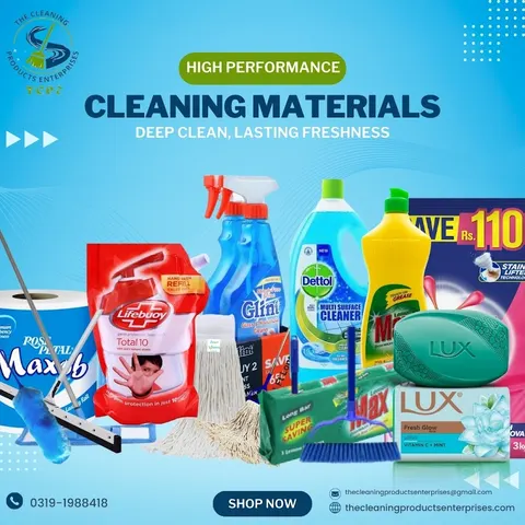 The Cleaning Products Enterprises(Cleaning Material Supplier Wholesaler) in Karachi, Sindh